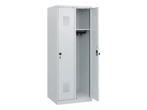 schoollocker,HxBxD 1530x600x500mm,2vak,vak B 300mm,draaigrendel