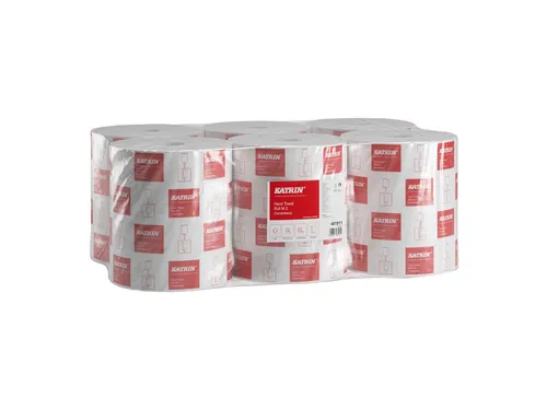 Handdoekrol Katrin Centerfeed M2 481911 2-laags 21cmx152m wit