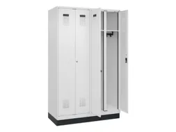 locker voor scheiding van kleding,HxBxD 1950x1200x500mm,4vak