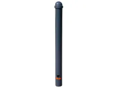 Trottoirpaal 900mm Ø 76mm Met Halve Kogel-kap Uitneembaar Ral 7021