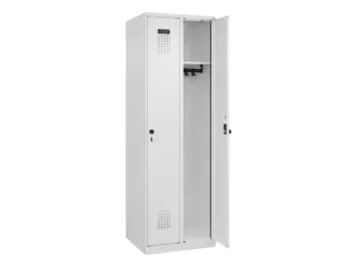 locker,HxBxD 1850x600x500mm,2vak,vak B 300mm,draaigrendel - 2