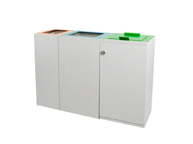 Modulaire afvalscheidingsunit 90 liter Wit