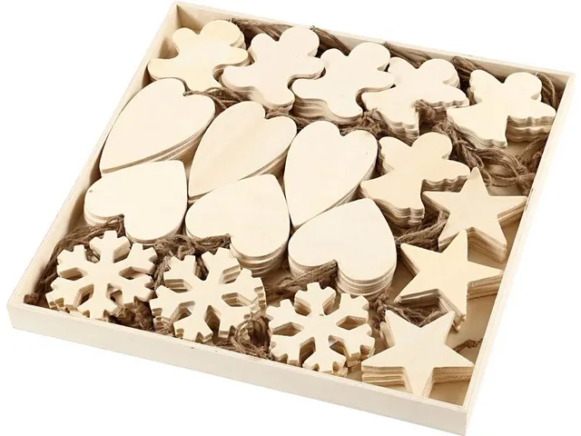 Ornament 9-11cm dikte 4mm triplex/pk90