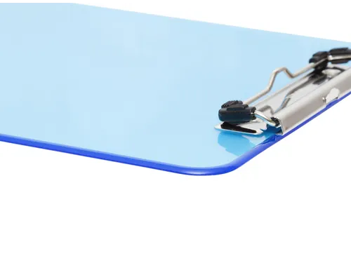Klembord MAUL A4 staand transparant PS neon blauw