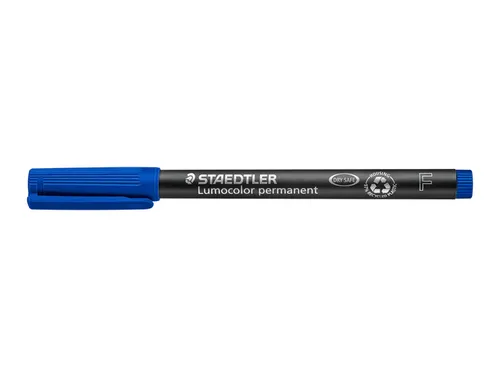 Viltstift Staedtler OHP Lumocolor 318 Fijn 0.6mm Blauw