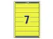 Rugetiket Avery Zweckform smal 38x192mm zelfklevend geel L4765-20
