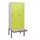 locker met bank,HxBxD 1950x800x815mm,2vak,vak B 400mm,draaigrendel
