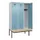 locker met bank,HxBxD 2120x1200x815mm,3vak,vak B 400mm,cilinderslot