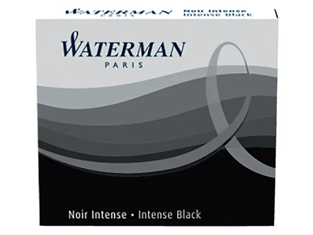 Inktpatroon Waterman lang Zwart 8 stuks