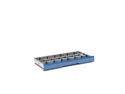 scheidings-/vakkenwanden,21vakken,v. front H 100/125mm