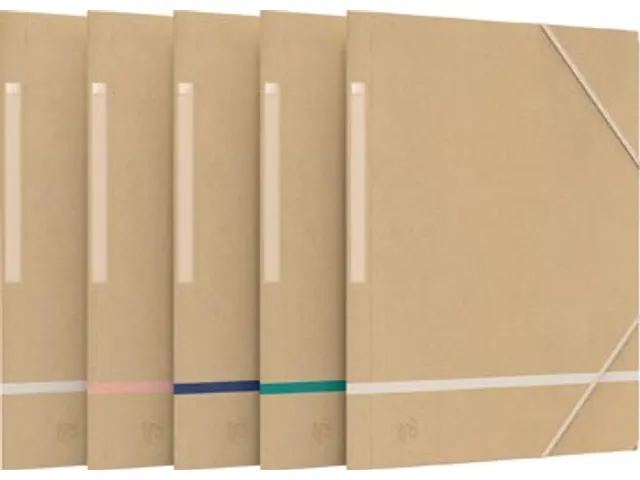 elastomap A4, karton, naturel assorti, 5 stuks