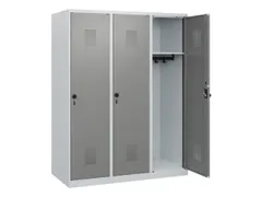schoollocker,HxBxD 1530x1200x500mm,3vak,vak B 400mm,draaigrendel