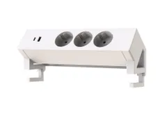 Opbouwstekkerblok Stekkerdoos Bureau Wit