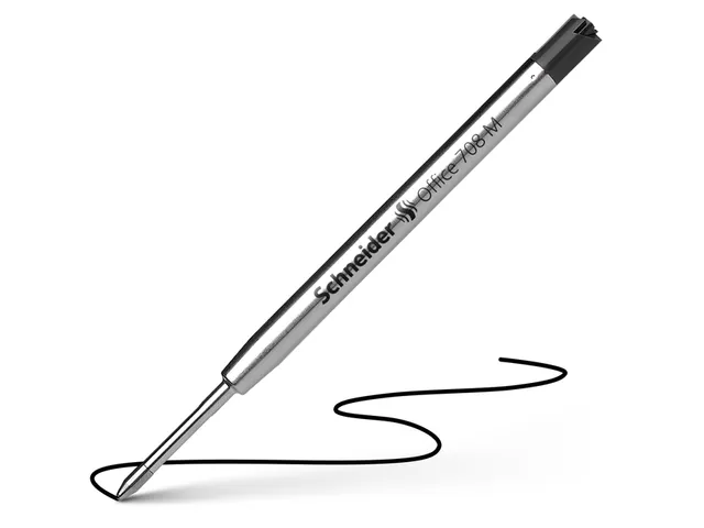Recharge stylo bille Schneider 7081 Jumbo pour Parker Medium noir