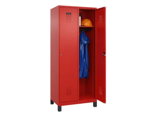 locker,HxBxD 1950x800x500mm,2vak,vak B 400mm,cil.-slot,voeten