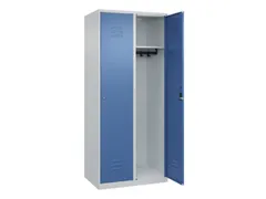 locker,HxBxD 1850x800x500mm,2vak,vak B 400mm,cil.-slot,staand op vloer