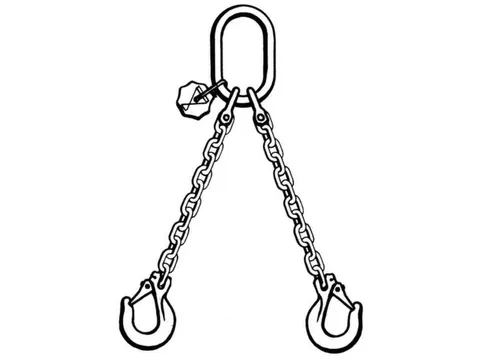 Hijsketting 2 Sprong Draagvermogen 7.5t Nuttige L 1m Niet Te Verkorten
