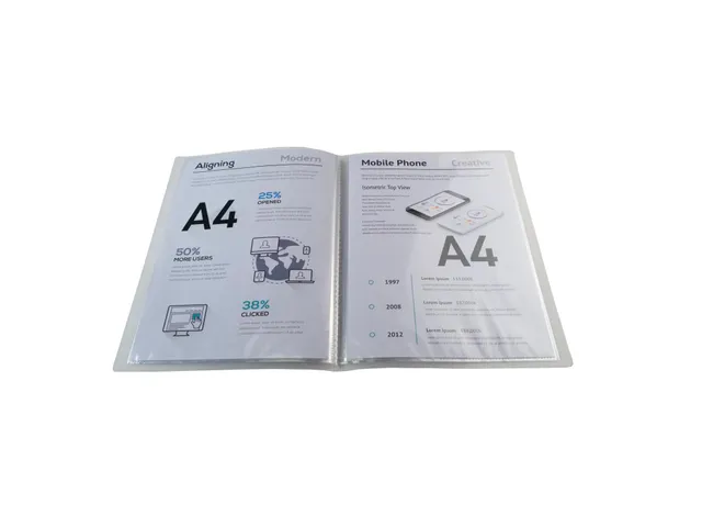 Protège-documents en polypropylène semi rigide Chromaline 80 vues -