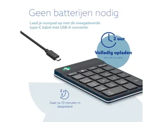 Numeriek Toetsenbord R-Go Numpad Break Draadloos Zwart - 7