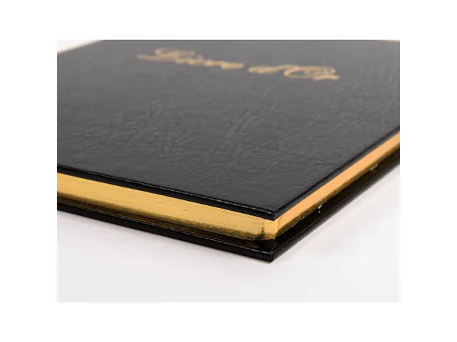 Livre d'or Balacron avec titre 140 pages blanches - 21x19 cm vertical