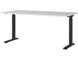 In hoogte verstelbaar bureau,HxBxD 680-910x1600x800mm,blad lichtgrijs