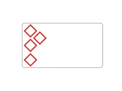 Brother LTZ12105F4PI, Wit, Rood, Rechthoek, 155 mm, 105 mm, 200 stuk(s