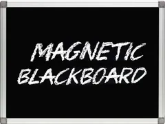 Magnetisch krijtbord Zwart met aluminium frame 60x90cm