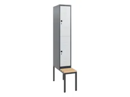 Dubbeldekse dekenkist,HxBxD 1950x300x815mm,1x2vak.,vak B 300mm