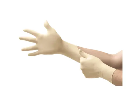 Ansell TouchNTuff 69-318 latex wegwerphandschoenen, wit, maat 8,5-9, 1