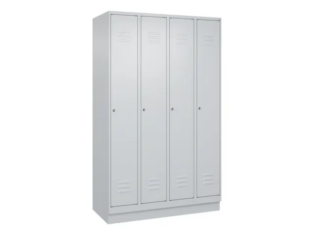 locker,HxBxD 1950x1200x500mm,4vak,vak B 300mm,cil.-slot,sokkel
