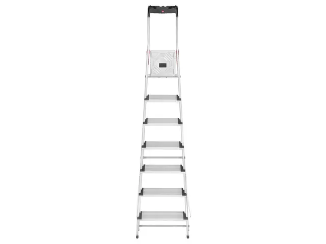 veiligheidsladder,eenzijdig,7 XXL treden,Stand H 1,5m,balk L 2,33m