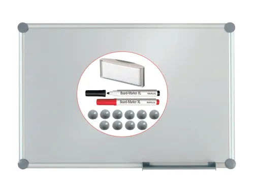 Whiteboard 2000 MAULpro set 90x120cm Zilver