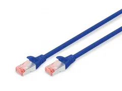 CAT 6 S-FTP patchkabel Cu LSZH AWG 27/7 Lengte 0.25m Blauw