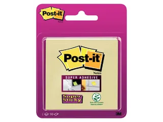 Memoblok Post-it 6920 Super Sticky 76x76mm geel - 1