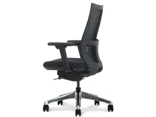 Bureaustoel Deluxe Zwart met Lendensteun Ergonomisch - 6