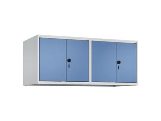 opzetkast,v. locker,4vak.,vak B 300mm,HxBxD 500x1200x500mm,vleugeldeur - 1