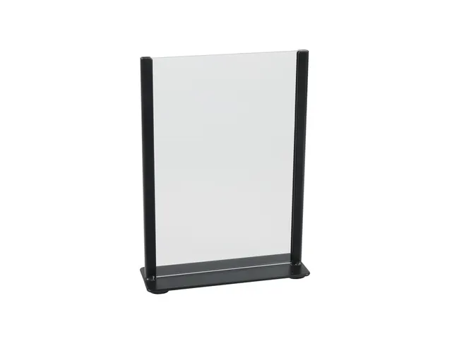 Kaarthouder Europel zwart metaal met acryl bord A5