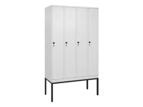 locker voor scheiding van kleding,HxBxD 2120x1200x500mm,4vak