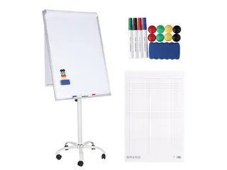 BRASQ Flipover Mobiel 70x100cm Magnetisch Wit inclusief accessoires - 1