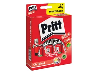 Lijmstift Pritt Original Groot 43gr Promopack 4+1 gratis - 2