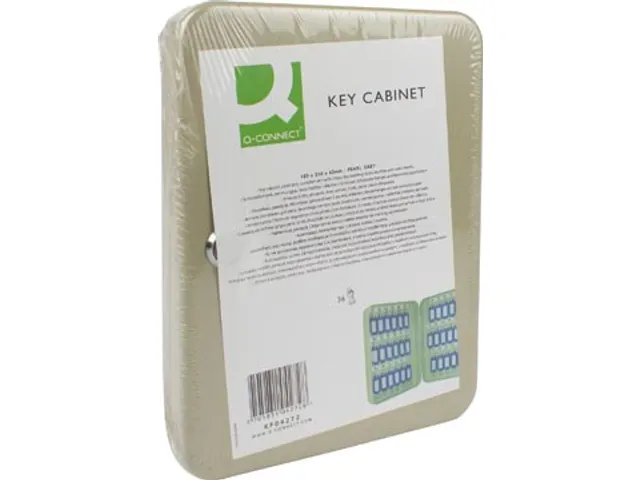 Sleutelkast Voor 36 Sleutelhangers Grijs Inclusief 2 Sleutels