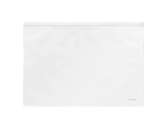 Pochette Foldersys A4 avec fermeture coulissante blanche