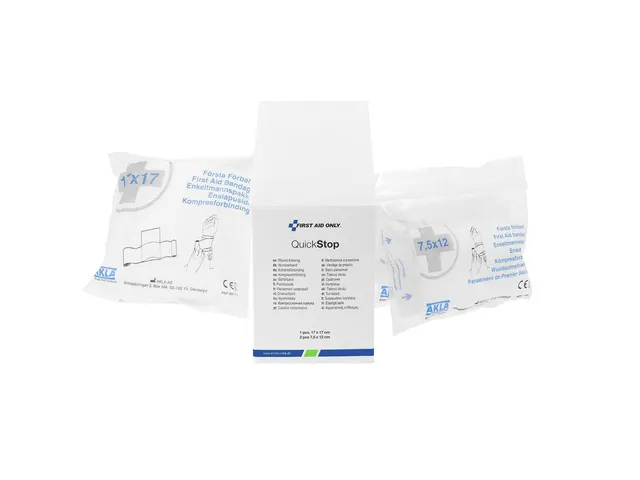 Wondkompressen First Aid Only Quickstop assorti doos met 3 stuks