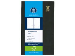 Agenda 2027 Ryam Memoplan 7 Mundior 7dagen/2pagina's zwart
