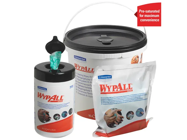 Reinigingsdoek WypAll 7775 27x27cm 90vel per emmer groen