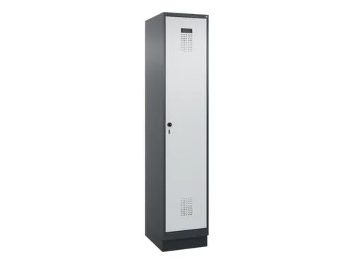 locker,HxBxD 1950x400x500mm,1vak,vak B 400mm,draaigrendel,sokkel