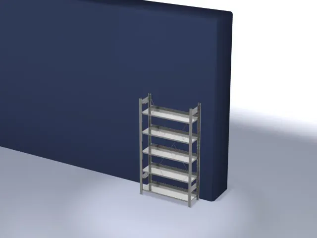 dossierstelling,grondveld,HxBxD 1750x1060x335mm,vaklast 60kg