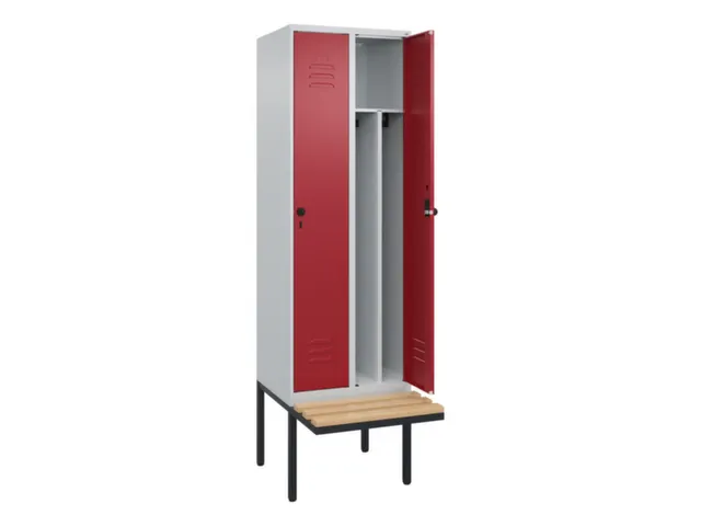 locker voor scheiding van kleding,HxBxD 2120x600x815mm,2vak