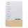 Glasmagneetbord Naga 40x60cm weekplanner GB wit/hout