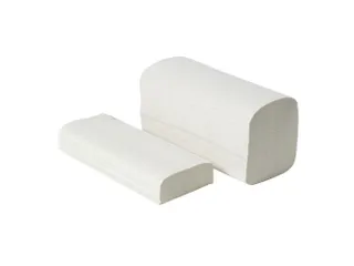 Handdoekpapier 209025 Z-vouw 2-laags Wit Groen Stipje 15x210 Stuks - 1